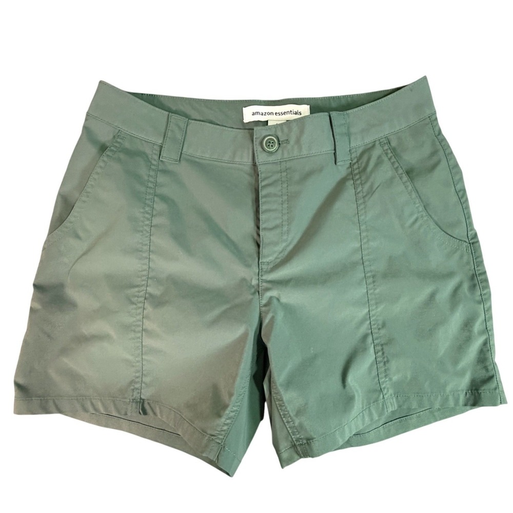 Amazon Essentials Women Olive Green Utility‎ Shorts Size 6